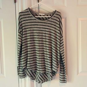 Rag and Bone - striped fabric sweater - very cute